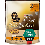 Purina Pro Plan Duo Delice для взрослых собак мелких и миниатюрных пород с говядиной 700г