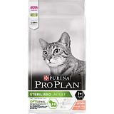 Purina Pro Plan для взрослых стерилизованных кошек с лососем 10кг