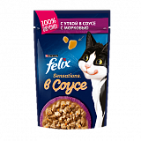 Felix пауч Sensations в соусе Утка/морковь 85г